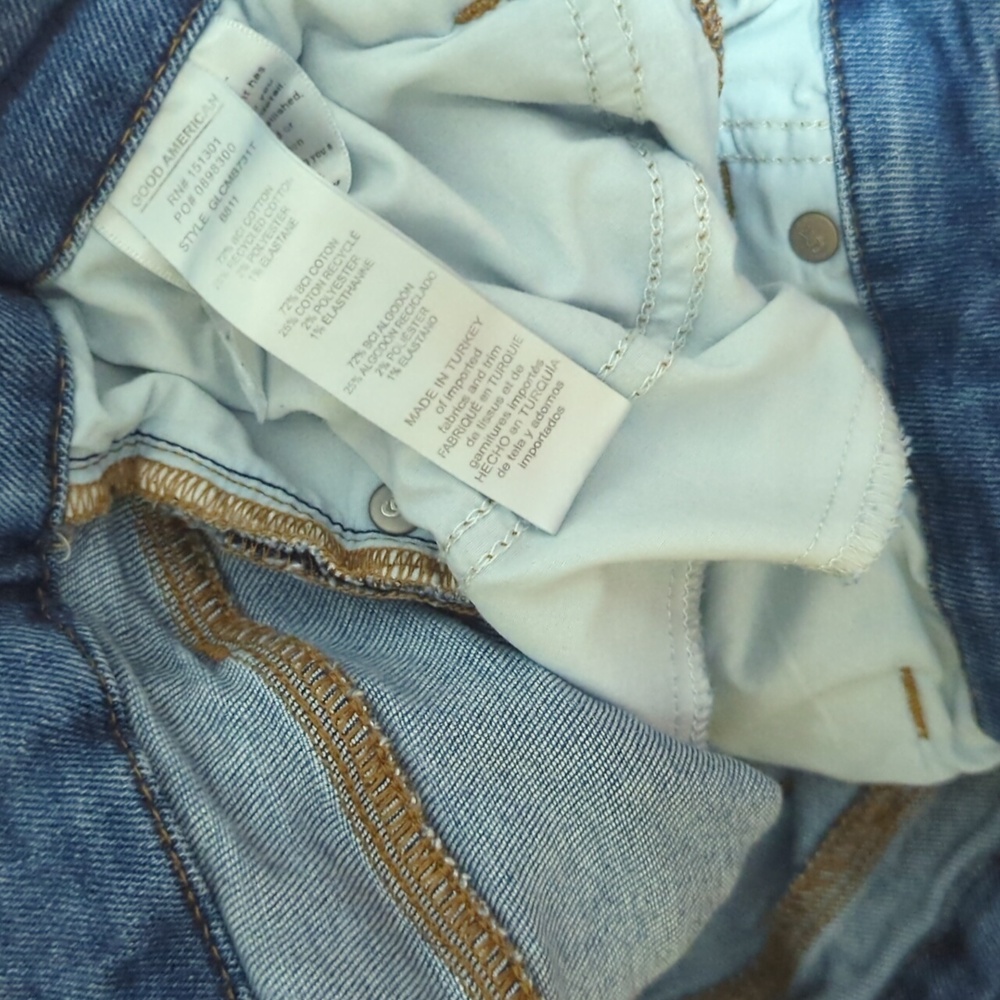 GOOD AMERICAN Cropped GOOD LEGS Jeans Sz 16 - Picture 5 of 5